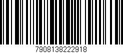 Código de barras (EAN, GTIN, SKU, ISBN): '7908138222918'