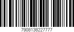 Código de barras (EAN, GTIN, SKU, ISBN): '7908138227777'