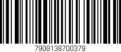 Código de barras (EAN, GTIN, SKU, ISBN): '7908138700379'