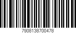 Código de barras (EAN, GTIN, SKU, ISBN): '7908138700478'