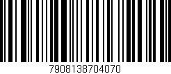 Código de barras (EAN, GTIN, SKU, ISBN): '7908138704070'