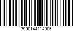 Código de barras (EAN, GTIN, SKU, ISBN): '7908144114986'