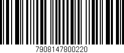 Código de barras (EAN, GTIN, SKU, ISBN): '7908147800220'