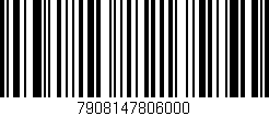 Código de barras (EAN, GTIN, SKU, ISBN): '7908147806000'