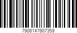 Código de barras (EAN, GTIN, SKU, ISBN): '7908147807359'
