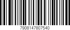 Código de barras (EAN, GTIN, SKU, ISBN): '7908147807540'