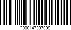 Código de barras (EAN, GTIN, SKU, ISBN): '7908147807809'