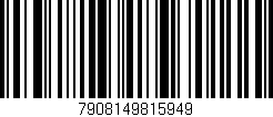 Código de barras (EAN, GTIN, SKU, ISBN): '7908149815949'