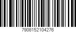 Código de barras (EAN, GTIN, SKU, ISBN): '7908152104276'