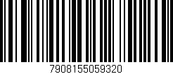 Código de barras (EAN, GTIN, SKU, ISBN): '7908155059320'