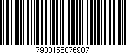 Código de barras (EAN, GTIN, SKU, ISBN): '7908155076907'
