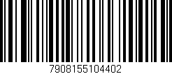 Código de barras (EAN, GTIN, SKU, ISBN): '7908155104402'