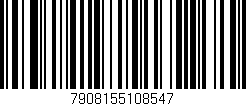 Código de barras (EAN, GTIN, SKU, ISBN): '7908155108547'