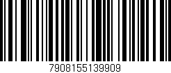 Código de barras (EAN, GTIN, SKU, ISBN): '7908155139909'