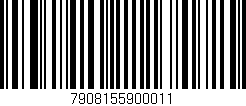 Código de barras (EAN, GTIN, SKU, ISBN): '7908155900011'