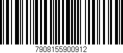 Código de barras (EAN, GTIN, SKU, ISBN): '7908155900912'