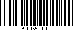 Código de barras (EAN, GTIN, SKU, ISBN): '7908155900998'