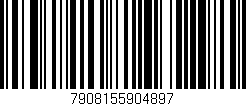 Código de barras (EAN, GTIN, SKU, ISBN): '7908155904897'