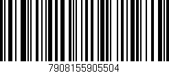 Código de barras (EAN, GTIN, SKU, ISBN): '7908155905504'