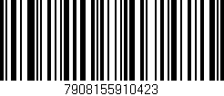 Código de barras (EAN, GTIN, SKU, ISBN): '7908155910423'