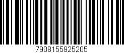 Código de barras (EAN, GTIN, SKU, ISBN): '7908155925205'