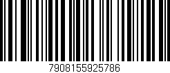 Código de barras (EAN, GTIN, SKU, ISBN): '7908155925786'