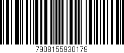 Código de barras (EAN, GTIN, SKU, ISBN): '7908155930179'