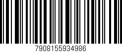 Código de barras (EAN, GTIN, SKU, ISBN): '7908155934986'