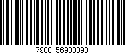 Código de barras (EAN, GTIN, SKU, ISBN): '7908156900898'