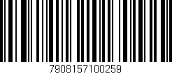 Código de barras (EAN, GTIN, SKU, ISBN): '7908157100259'