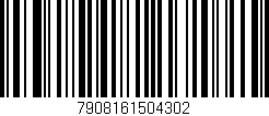Código de barras (EAN, GTIN, SKU, ISBN): '7908161504302'