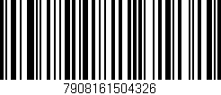 Código de barras (EAN, GTIN, SKU, ISBN): '7908161504326'