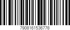 Código de barras (EAN, GTIN, SKU, ISBN): '7908161536778'