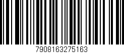 Código de barras (EAN, GTIN, SKU, ISBN): '7908163275163'