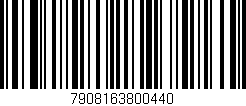 Código de barras (EAN, GTIN, SKU, ISBN): '7908163800440'