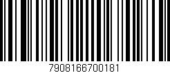 Código de barras (EAN, GTIN, SKU, ISBN): '7908166700181'