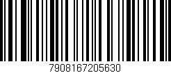 Código de barras (EAN, GTIN, SKU, ISBN): '7908167205630'