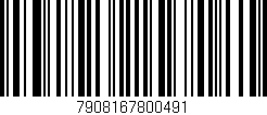Código de barras (EAN, GTIN, SKU, ISBN): '7908167800491'