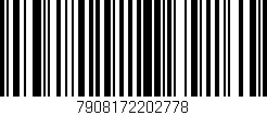 Código de barras (EAN, GTIN, SKU, ISBN): '7908172202778'