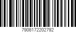 Código de barras (EAN, GTIN, SKU, ISBN): '7908172202792'