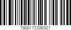 Código de barras (EAN, GTIN, SKU, ISBN): '7908172206301'
