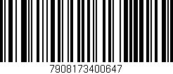Código de barras (EAN, GTIN, SKU, ISBN): '7908173400647'