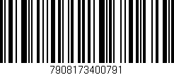 Código de barras (EAN, GTIN, SKU, ISBN): '7908173400791'