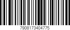 Código de barras (EAN, GTIN, SKU, ISBN): '7908173404775'