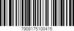Código de barras (EAN, GTIN, SKU, ISBN): '7908175100415'