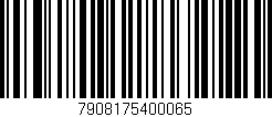 Código de barras (EAN, GTIN, SKU, ISBN): '7908175400065'