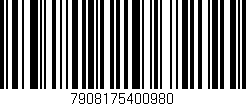 Código de barras (EAN, GTIN, SKU, ISBN): '7908175400980'