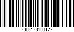 Código de barras (EAN, GTIN, SKU, ISBN): '7908178100177'