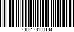 Código de barras (EAN, GTIN, SKU, ISBN): '7908178100184'