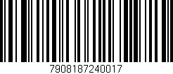 Código de barras (EAN, GTIN, SKU, ISBN): '7908187240017'